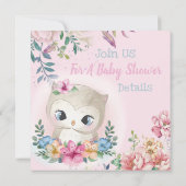 Eigenaar Baby shower Uitnodiging (Achterkant)