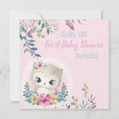 Eigenaar Baby shower Uitnodiging (Achterkant)