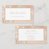 Eigenaar Blush Palm Salon Visitekaartje (Voorkant / Achterkant)