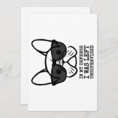 Eigenaar Cool French Bulldog Feestdagenkaart (Voorkant / Achterkant)