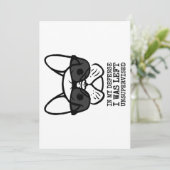 Eigenaar Cool French Bulldog Feestdagenkaart (Staand voorkant)