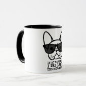 Eigenaar Cool French Bulldog Mok (Voorkant links)