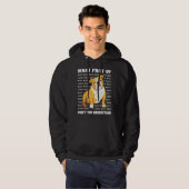Eigenaar Engels Bulldog hond Walker Taal Woof Whi Hoodie (Voorkant volledig)