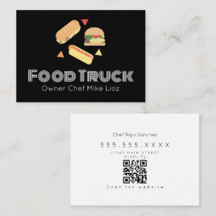 Eigenaar Foodtruck Burger  Visitekaartje