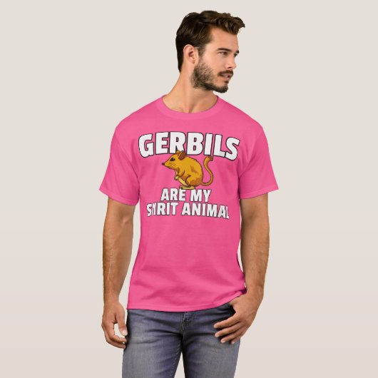 Eigenaar Gerbil Desert Mouse T-shirt (Voorkant volledig)