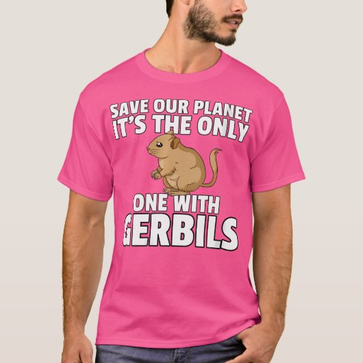 Eigenaar Gerbil Desert Mouse T-shirt (Voorkant)