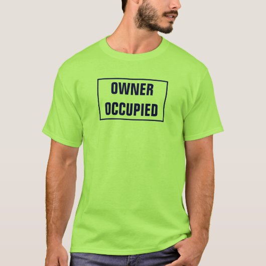 EIGENAAR (groen) T-shirt (Voorkant)