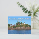 Eigenaar Head Light, Maine Briefkaart (Staand voorkant)