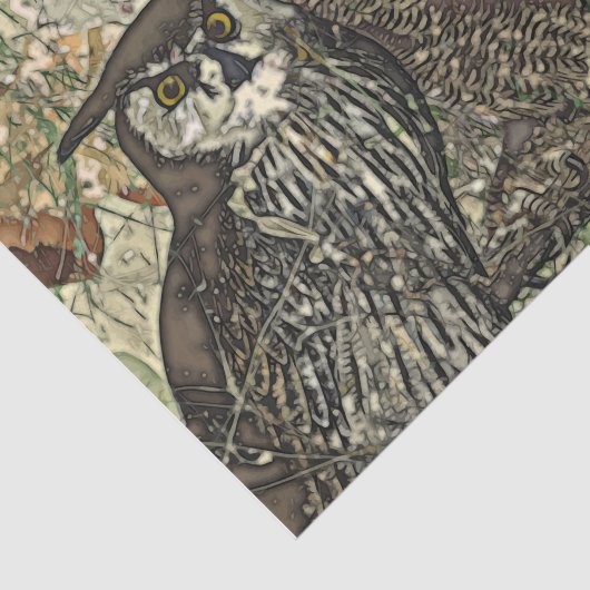 Eigenaar in batikstijl 10lb-papier, wit tissuepapier (Detail)