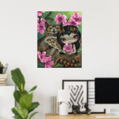 Eigenaar in Springtime ART PRINT Owl Fairy Spring (Thuiskantoor)