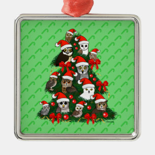 Eigenaar kerstboom metalen ornament