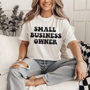 eigenaar klein bedrijf shirt, lady boss shirt, ond t-shirt