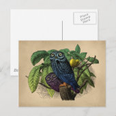  eigenaar kleurrijke gravering briefkaart (Voorkant / Achterkant)