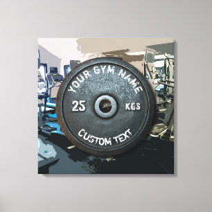  eigenaar of gebruiker van gym met fitness Funny Canvas Afdruk
