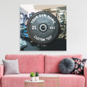eigenaar of gebruiker van gym met fitness Funny Canvas Afdruk (Insitu (Woonkamer))