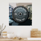 eigenaar of gebruiker van gym met fitness Funny Poster (Keuken)
