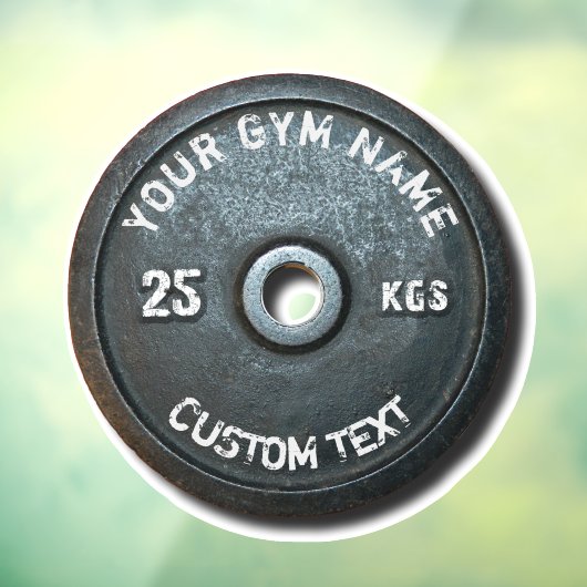  eigenaar of gebruiker van gym met fitness Funny Raamsticker (Vel 3)
