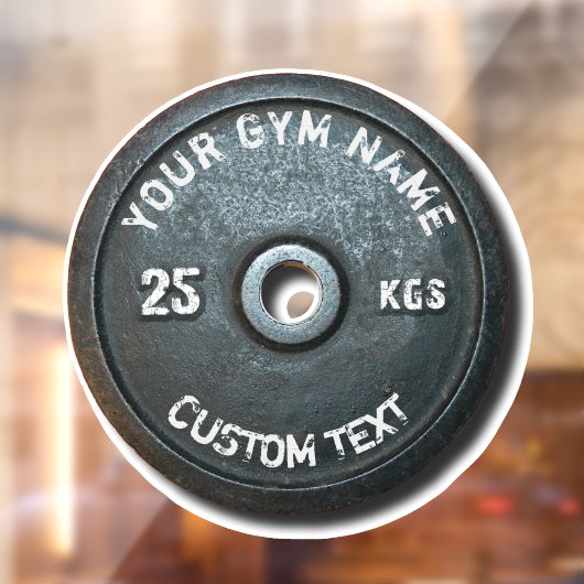  eigenaar of gebruiker van gym met fitness Funny Raamsticker (Vel 2)