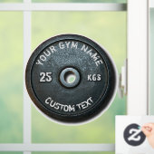  eigenaar of gebruiker van gym met fitness Funny Raamsticker (Huis)