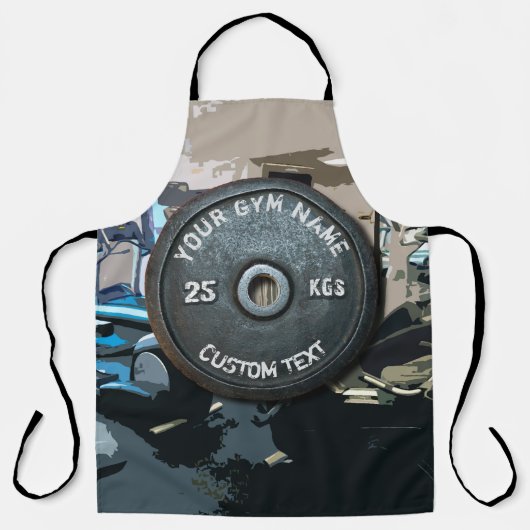  eigenaar of gebruiker van gym met fitness Funny Schort (Voorkant)