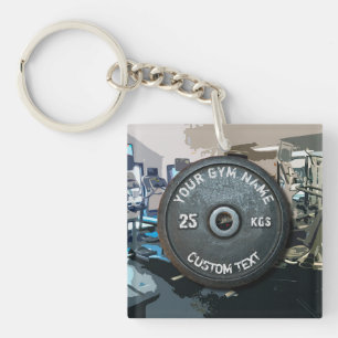  eigenaar of gebruiker van gym met fitness Funny Sleutelhanger