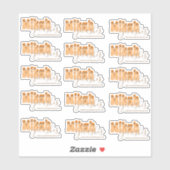 Eigenaar Retro Wimpers Zakelijke Labels (Vel)