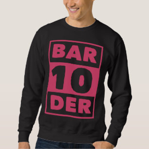 Eigenaar retrobar en -café die mixoloog barkeeper trui