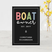 Eigenaar van aangepaste boot nieuwe eigenaar van b kaart (Gele Bloem)