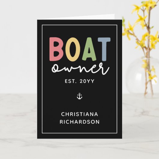 Eigenaar van aangepaste boot nieuwe eigenaar van b kaart (Gele Bloem)