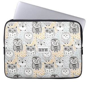 Eigenaar van aangepaste monogram-laptophoezen laptop sleeve