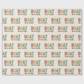 Eigenaar van boot nieuwe eigenaar cadeaupapier (Vlak)