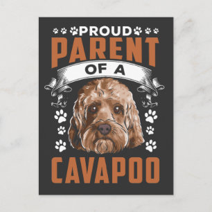 Eigenaar van Cavapoo Dog Parent Cute Puppy Briefkaart