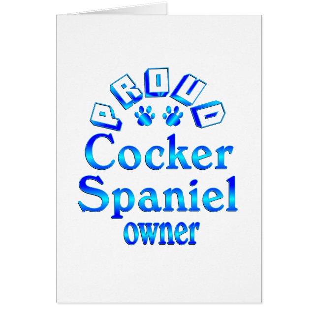 Eigenaar van Cocker Spaniel (Voorkant)