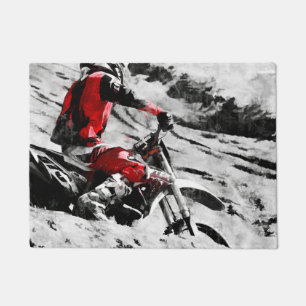 Eigenaar van de bergen - Motocross Dirt-Bike Racer Deurmat