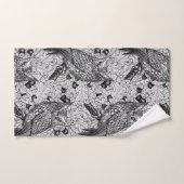 Eigenaar van de eikenboom, zwart-wit bad handdoek (Handdoek)