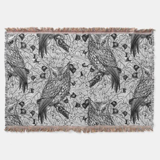 Eigenaar van de eikenboom, zwart-wit deken (Voorkant)