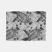 Eigenaar van de eikenboom, zwart-wit fleece deken (Voorkant (Horizontaal))