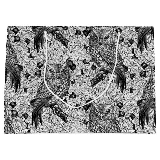 Eigenaar van de eikenboom, zwart-wit groot cadeauzakje (Voorkant)