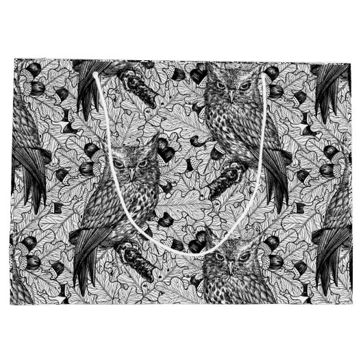 Eigenaar van de eikenboom, zwart-wit groot cadeauzakje (Achterkant)