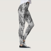 Eigenaar van de eikenboom, zwart-wit leggings (Rechts)