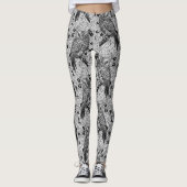 Eigenaar van de eikenboom, zwart-wit leggings (Voorkant)