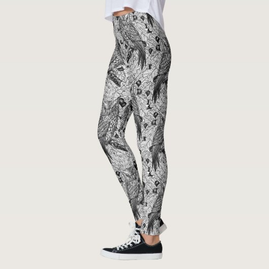 Eigenaar van de eikenboom, zwart-wit leggings (Links)