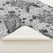 Eigenaar van de eikenboom, zwart-wit sherpa deken (3/4)