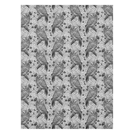 Eigenaar van de eikenboom, zwart-wit tafelkleed (Voorkant)