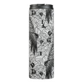 Eigenaar van de eikenboom, zwart-wit thermosbeker (Achterkant)