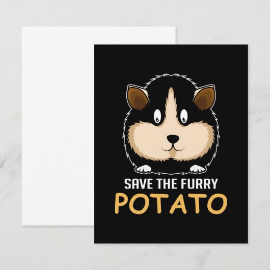Eigenaar van de Furry Potato Guinee Pig Bedankkaart (Voorkant / Achterkant)