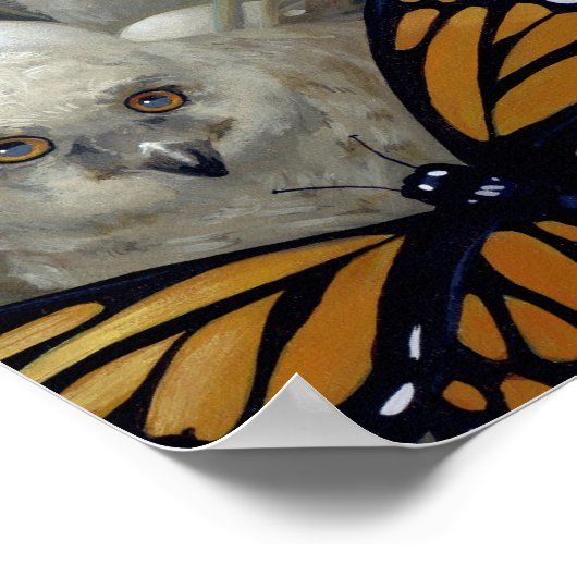 Eigenaar van de Nest ART PRINT owl fairy hatchling (Hoek)