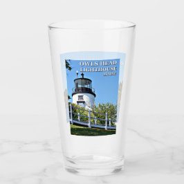 Eigenaar van de vuurtoren van Maine Pint Glass Glas