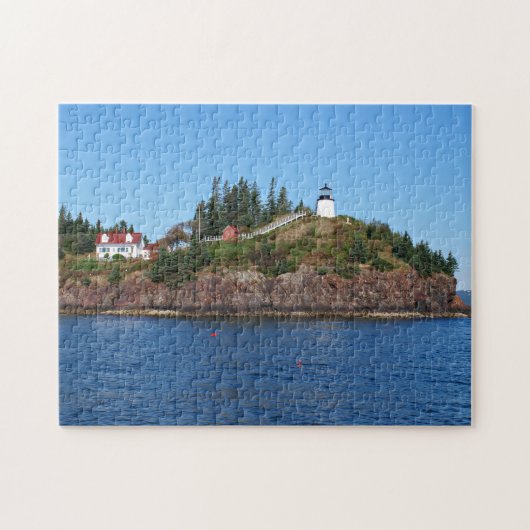 Eigenaar van de vuurtoren van Penobscot Bay Maine Legpuzzel (Horizontaal)