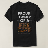 Eigenaar van een brandweerkap t-shirt (Design voorkant)
